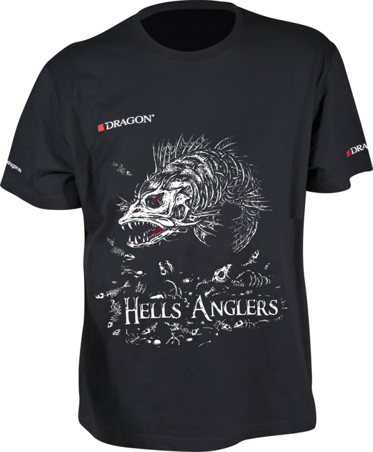 Koszulka wędkarska, T-shirt Dragon Hells Anglers - Sandacz