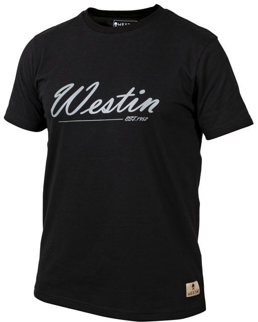 Westin Old School T-Shirt Black Rozmiar XXL - koszulka wędkarska